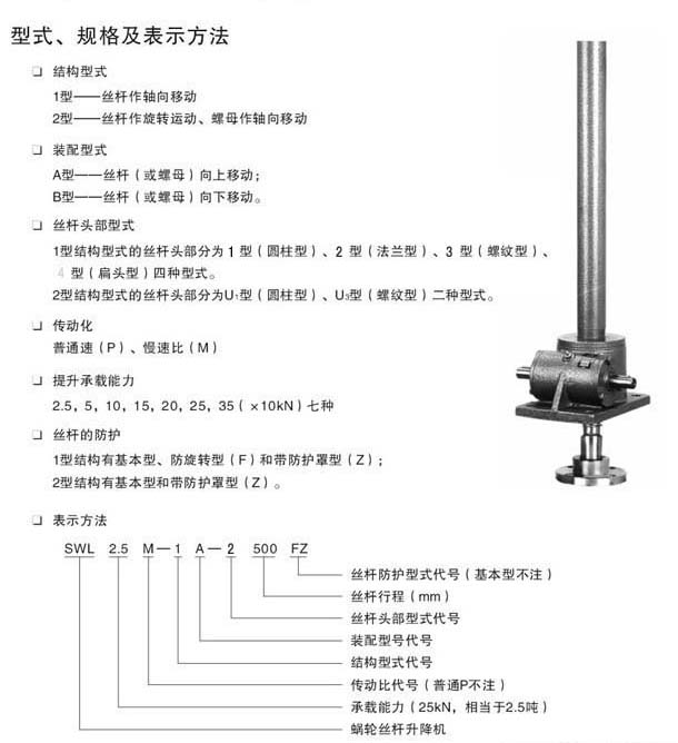 丝杆升降机 SWL2.5,丝杆升降机,伺服系统